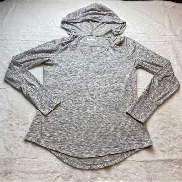 Marmot Gray Hooded Light Weight Pullover Top Size Medium - Picture 1 of 10